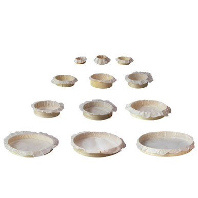 BAKE-A-RING Baking Ring with Baking Paper Liner Integrated - 12oz D:4.3in H:1.6in - 60 pcs BAKE-A-RING Baking Ring with Baking Paper Liner Integrated - 12oz D:4.3in H:1.6in - 60 pcs