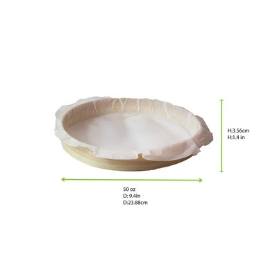 BAKE-A-RING Baking Ring with Baking Paper Liner Integrated - 50oz D:9.4in H:1.4in - 20 pcs BAKE-A-RING Baking Ring with Baking Paper Liner Integrated - 50oz D:9.4in H:1.4in - 20 pcs