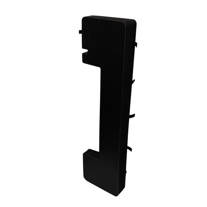 Black Folding Table With Acrylic Plate - D:19.7in H:39.37in - 2pcs Black Folding Table With Acrylic Plate - D:19.7in H:39.37in - 2pcs