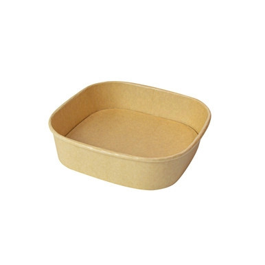 Square Kraft Meal Box - 32oz L:6.7in W:6.7in H:2.2in - 300pcs Square Kraft Meal Box - 32oz L:6.7in W:6.7in H:2.2in - 300pcs