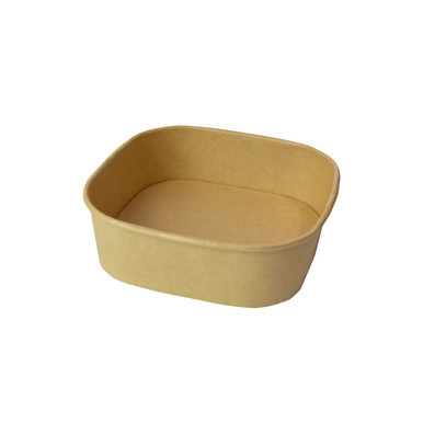 Square Kraft Meal Box - 40oz L:6.7in W:6.7in H:2.6in - 300pcs Square Kraft Meal Box - 40oz L:6.7in W:6.7in H:2.6in - 300pcs
