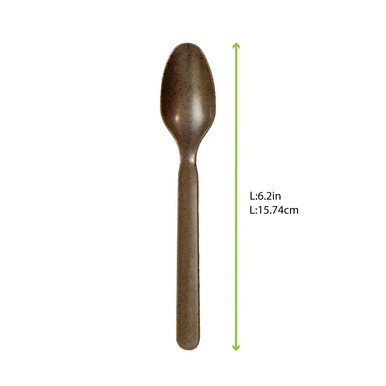 Compostable Coffee Ground Spoon - L:6.2in - 1000 pcs Compostable Coffee Ground Spoon - L:6.2in - 1000 pcs