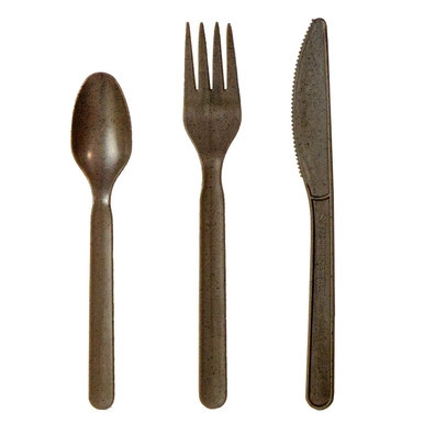 Compostable Coffee Ground Fork - L:6.7in - 1000 pcs Compostable Coffee Ground Fork - L:6.7in - 1000 pcs