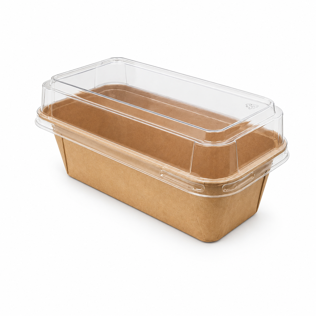 Rectangular Baking Mold PET lid for 210MCMO590 - L:7.5in W:3.5in H:1.4in - 1000 pcs