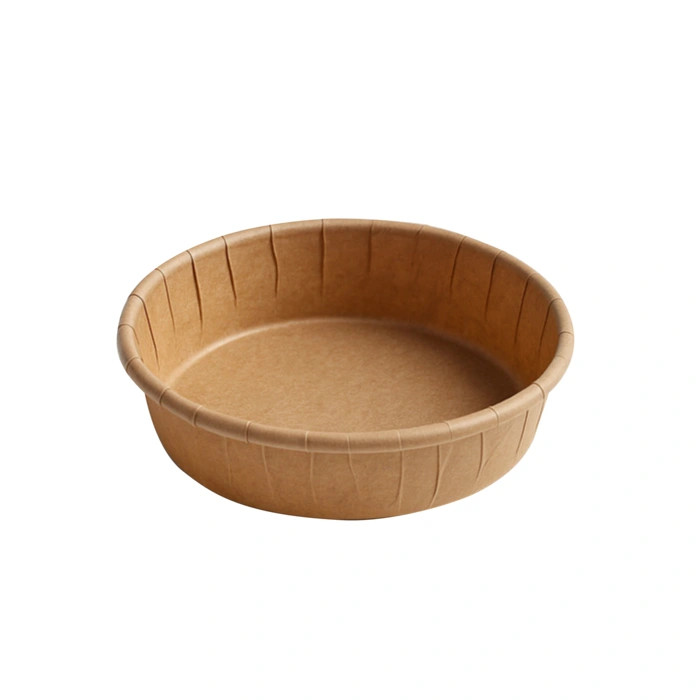 Round Kraft Paper Baking Mold - 8oz D:4.7in H:1.2in - 1000 pcs