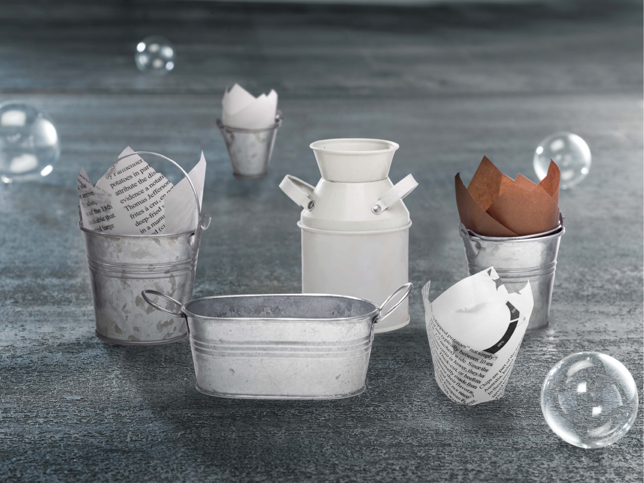 Tulip White Silicone Baking Cup - 3oz D:1.8in - 1200 pcs