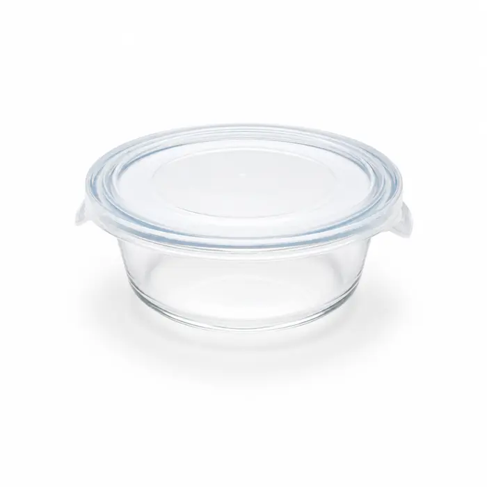 Bokocook reusable glass bowl with PP lid - 14oz D:5.1in H:2.4in - 36 pcs