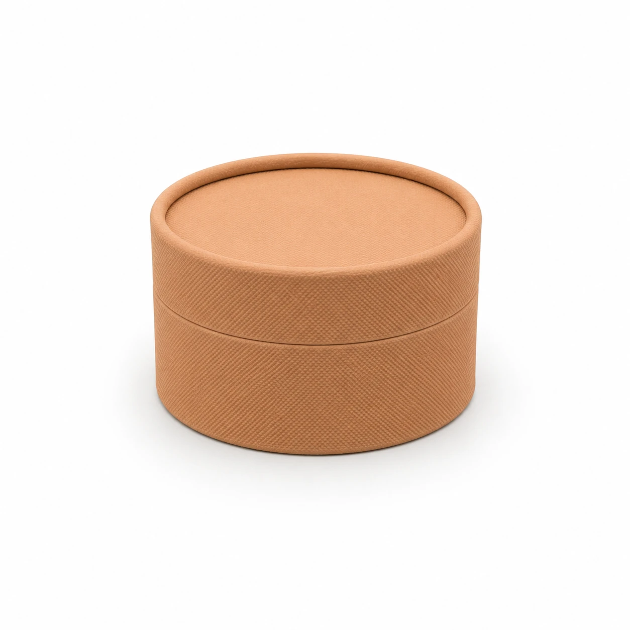 Kraft Cardboard Tube Box with Lid and White Liner Included - 7oz D:3.9in H:2.2in - 100 pcs