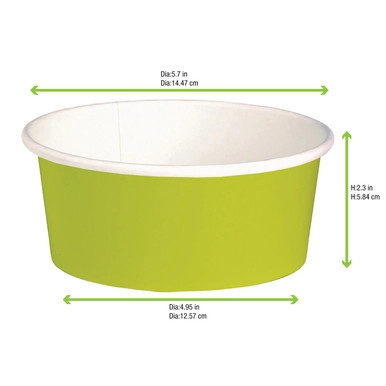 Buckaty Round Green To Go Container - 24oz D:5.9in H:2.4in - 360 pcs