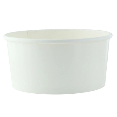 Buckaty Round White To Go Container - 30oz D:5.9in H:3in - 360 pcs