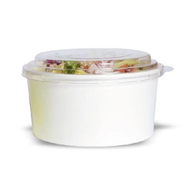 Buckaty Round White To Go Container - 30oz D:5.9in H:3in - 360 pcs