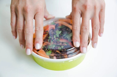 Clear PET Plastic Lid for 210PC range - D:5.9in - 360 pcs