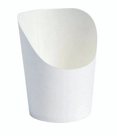 White Mini Fries/Wrap Cup - 2oz D:1.9in H:3.1in - 500 pcs White Mini Fries/Wrap Cup - 2oz D:1.9in H:3.1in - 500 pcs