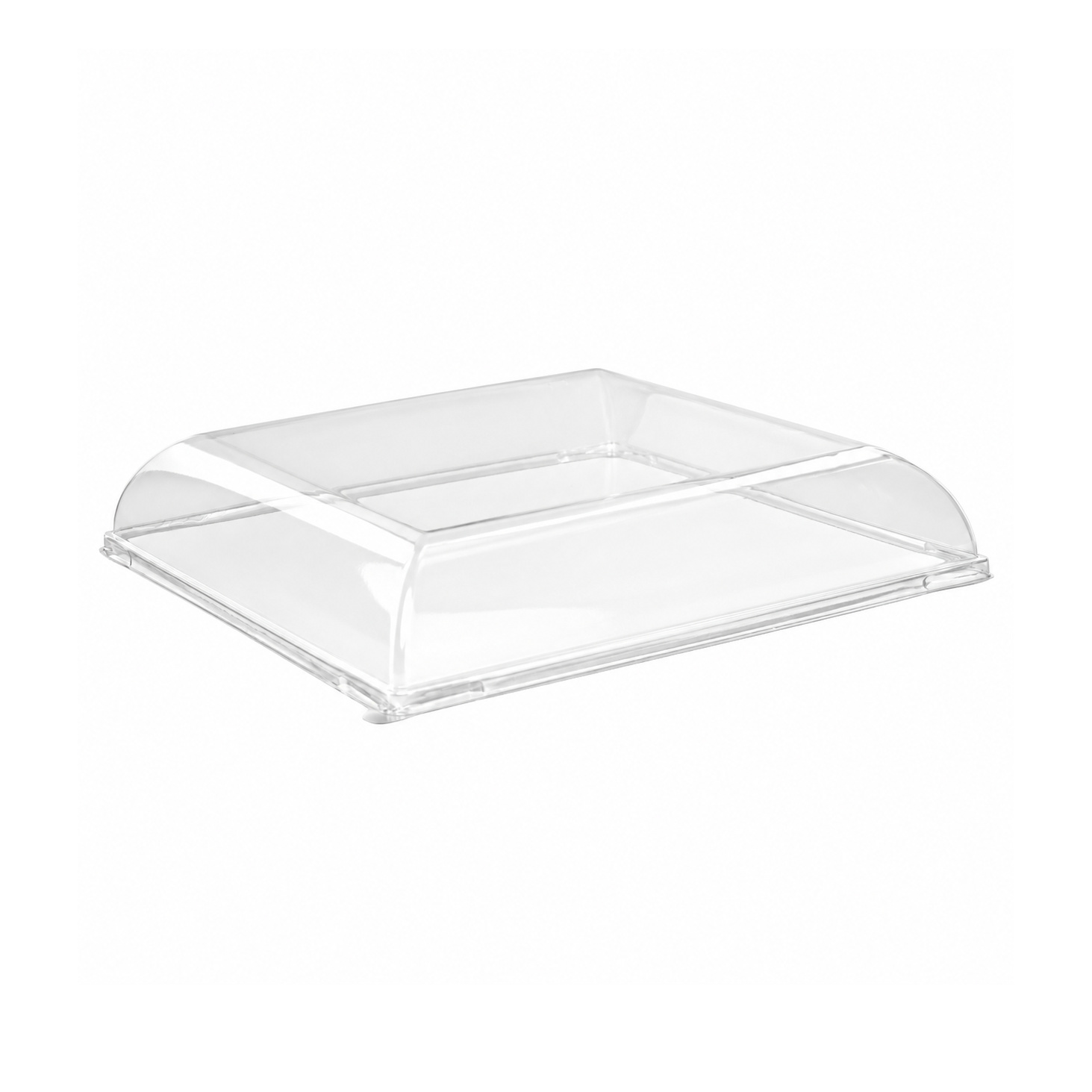 Clear PET Lid for 210BCHIC180 - L:7.12in W:7.12in H:1.18in - 100 pcs
