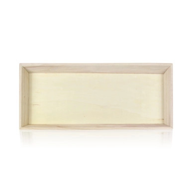 NOAH15 Heavy Duty Wooden Tray - Top:L:17in W:7.5in Bottom:L:15.5in W:6.3in H:1.5in - 10 pcs