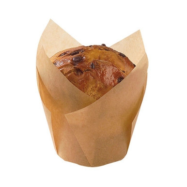 Packnwood Tulip Backförmchen Goldbraun – 1000 Stück Silikonbeschichtete Papierförmchen