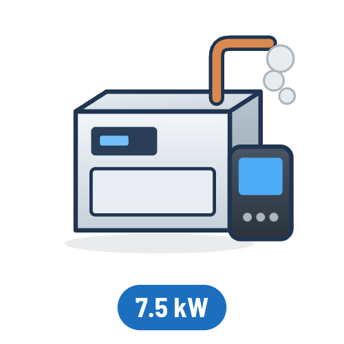 7.5 kW Steam Generators