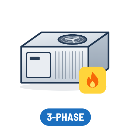 3-Phase Commercial Gas Electric Package Units