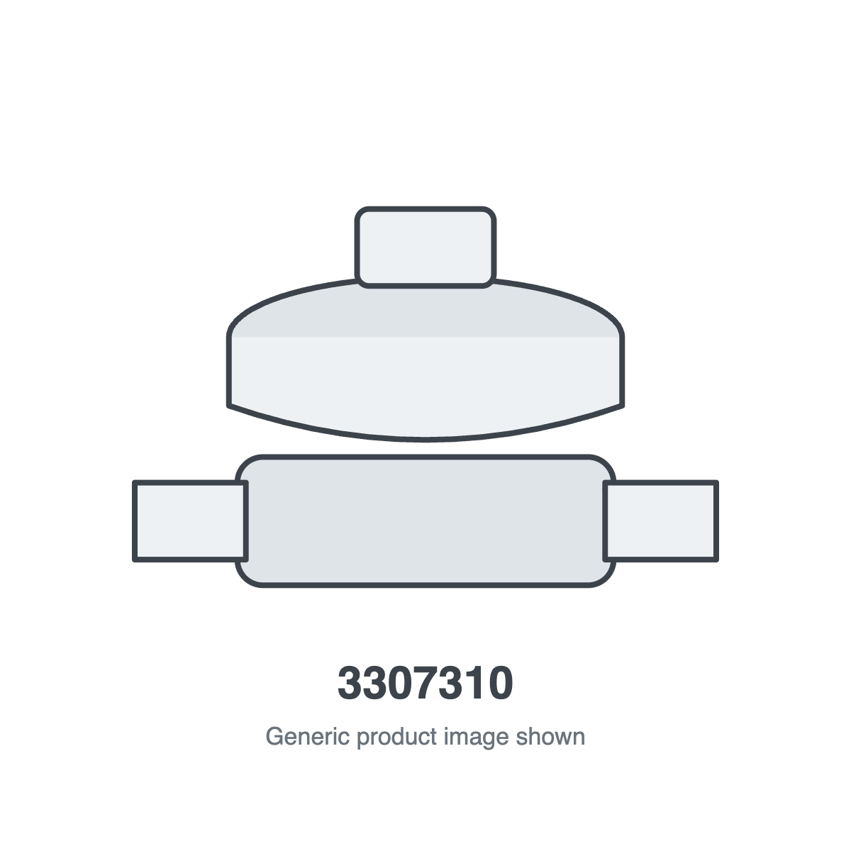 Sunstar 3307310 Gas Pressure Regulator with 12A39 Vent Limiter, Up to 2 PSI, - generic product illustration
