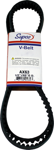 Supco AX63 Molded Cogged V-Belt 65"