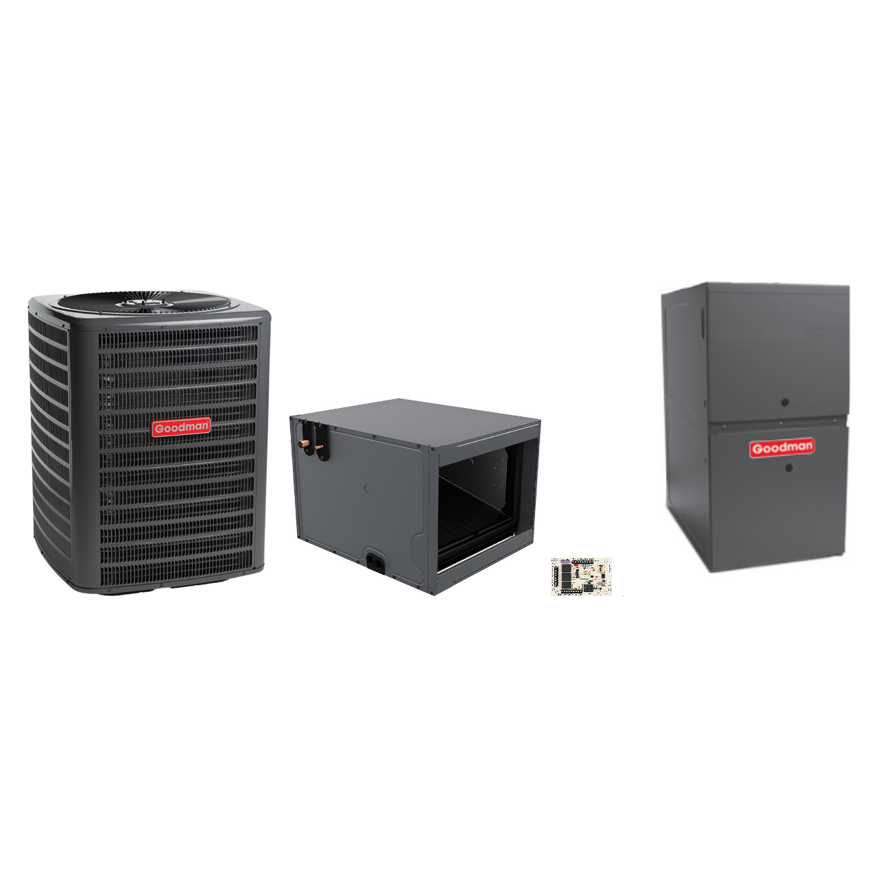 Goodman 2 Ton Heat Pump & Gas Furnace Dual Fuel System