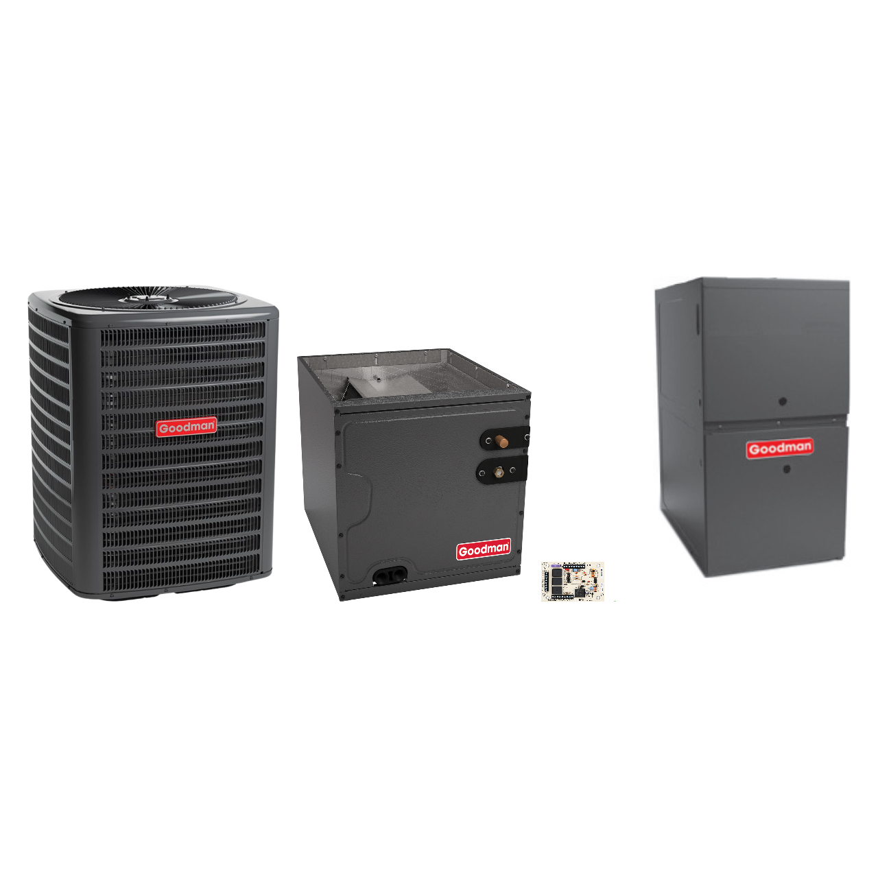 Goodman 2 Ton Heat Pump & Gas Furnace Dual Fuel System