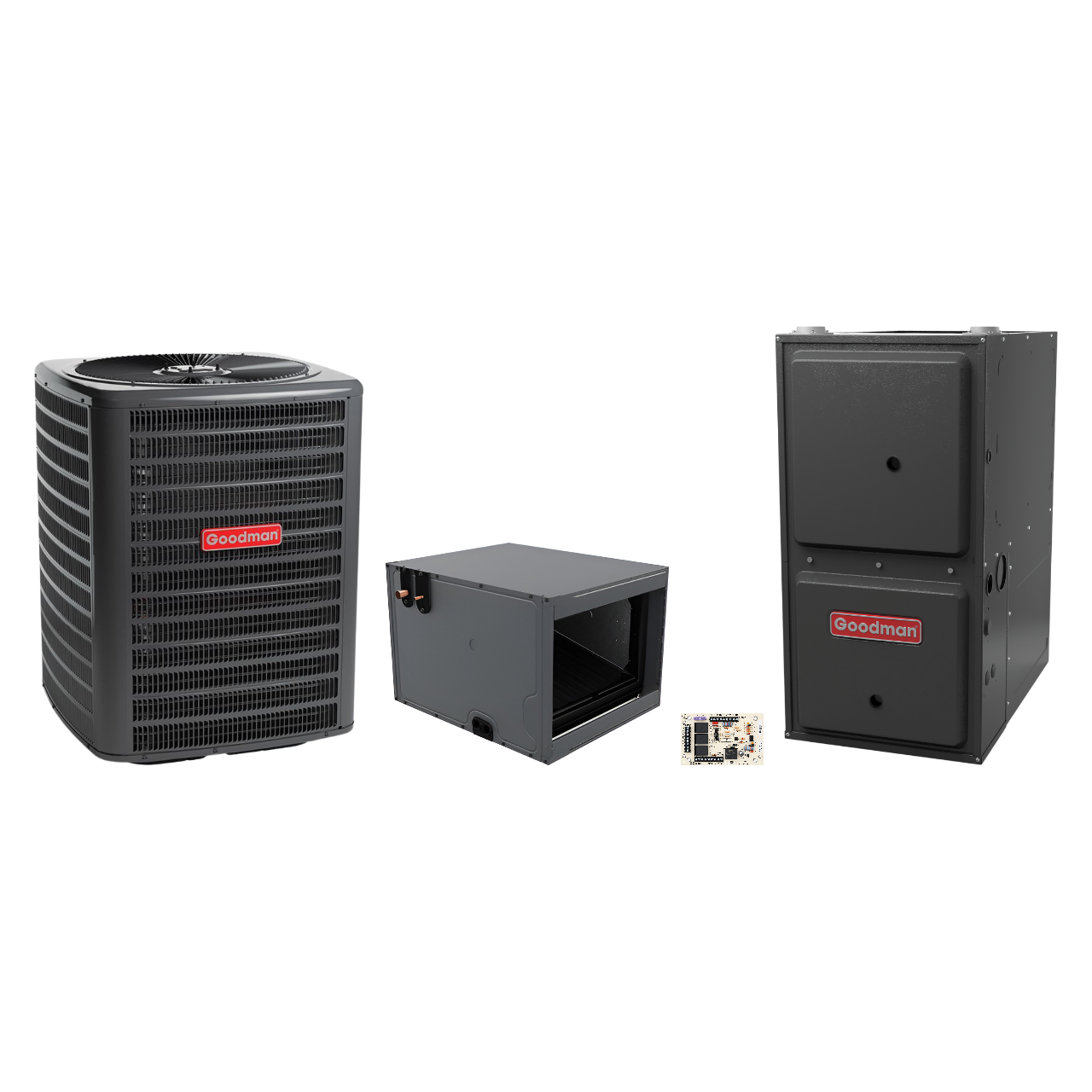 Goodman 2 Ton Heat Pump & Gas Furnace Dual Fuel System