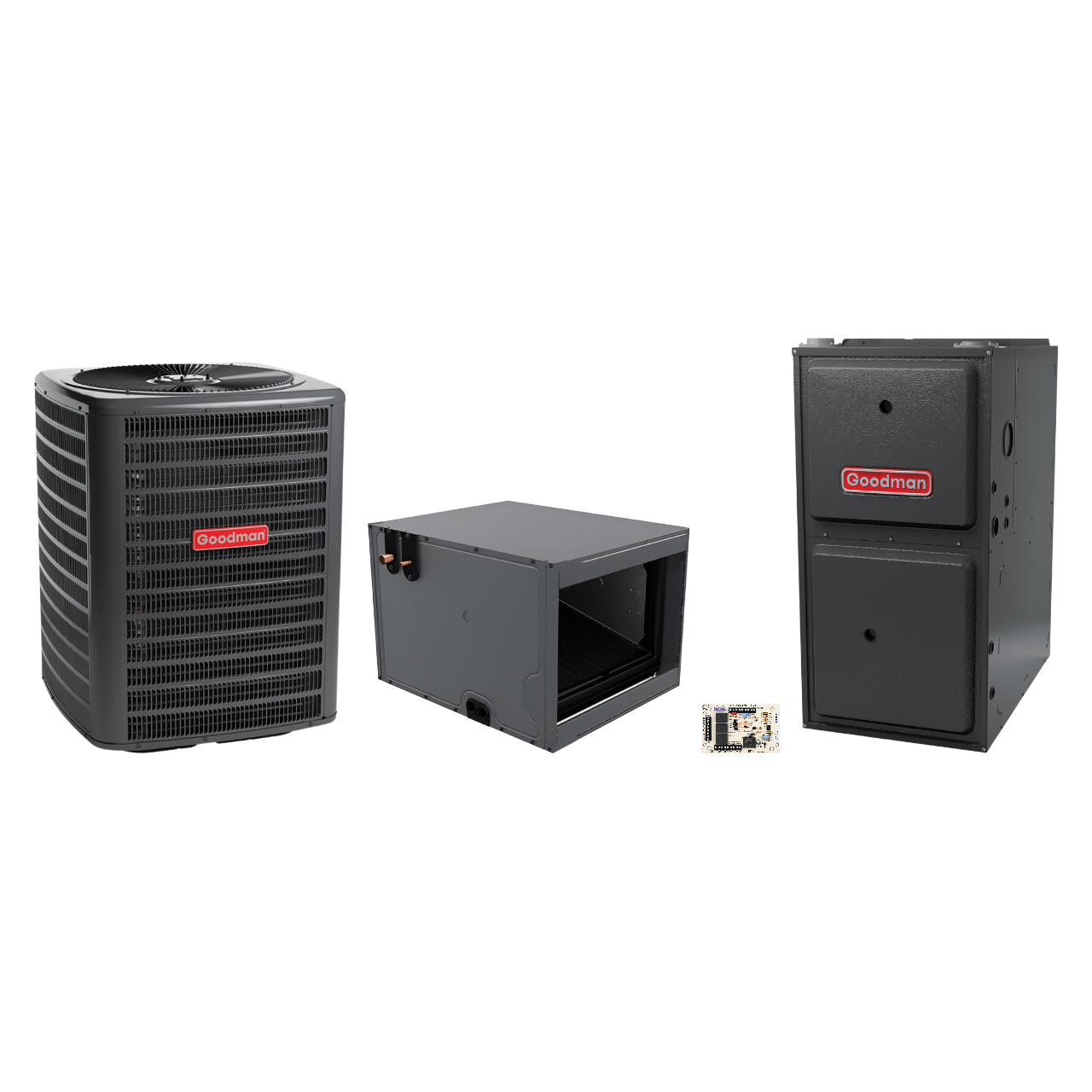 Goodman 2 Ton Heat Pump & Gas Furnace Dual Fuel System
