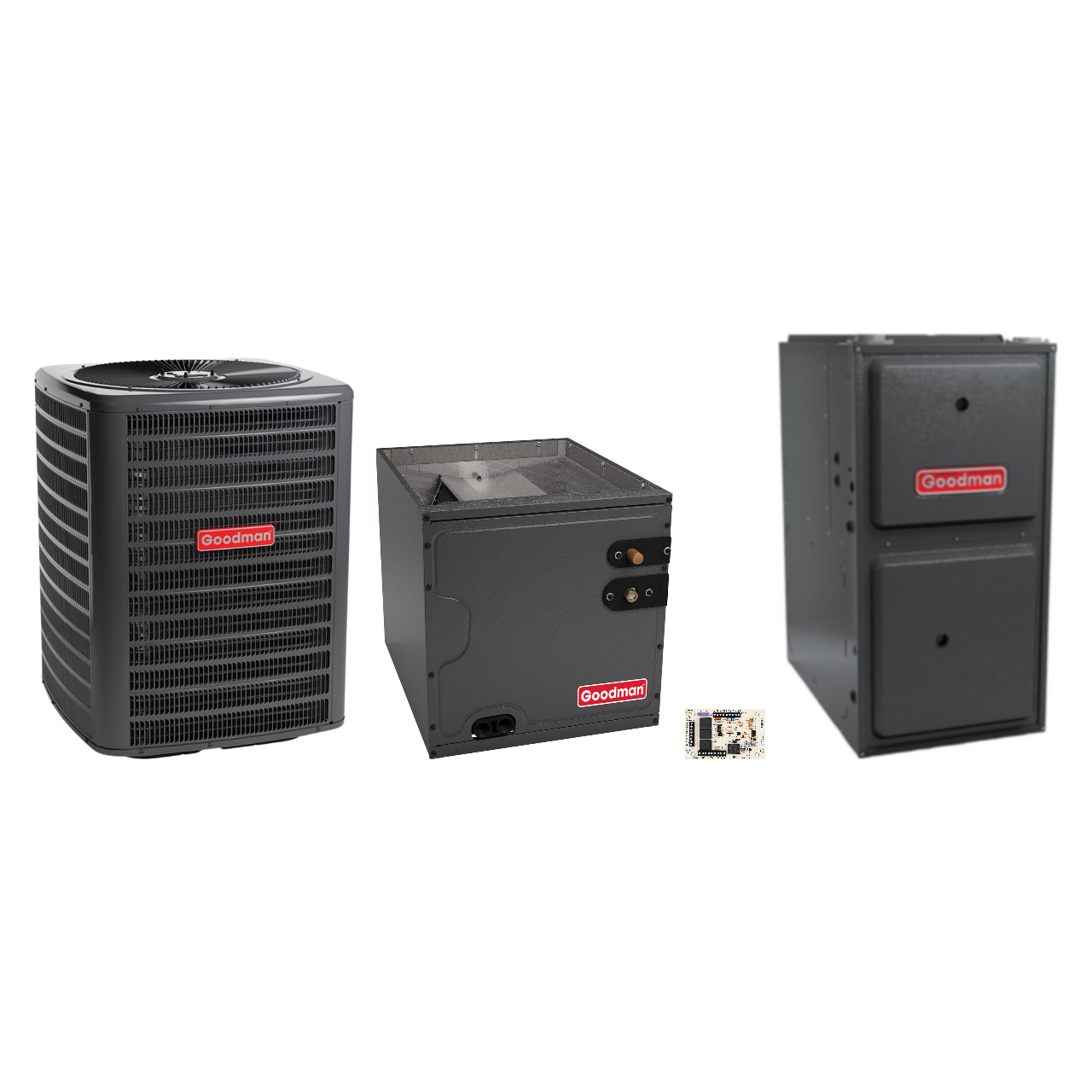 Goodman 2 Ton Heat Pump & Gas Furnace Dual Fuel System