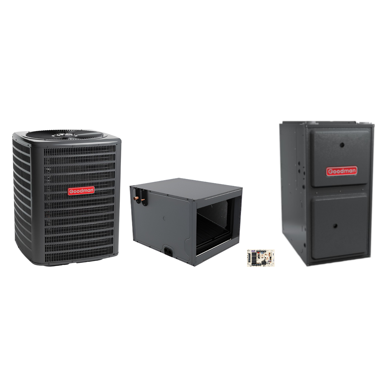 Goodman 2 Ton Heat Pump & Gas Furnace Dual Fuel System