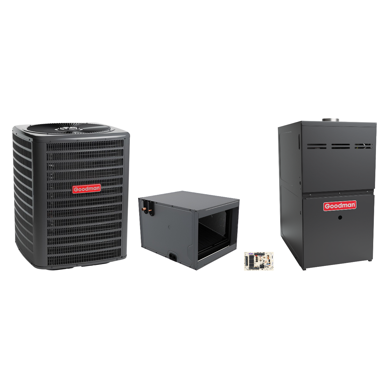 Goodman 2 Ton Heat Pump & Gas Furnace Dual Fuel System