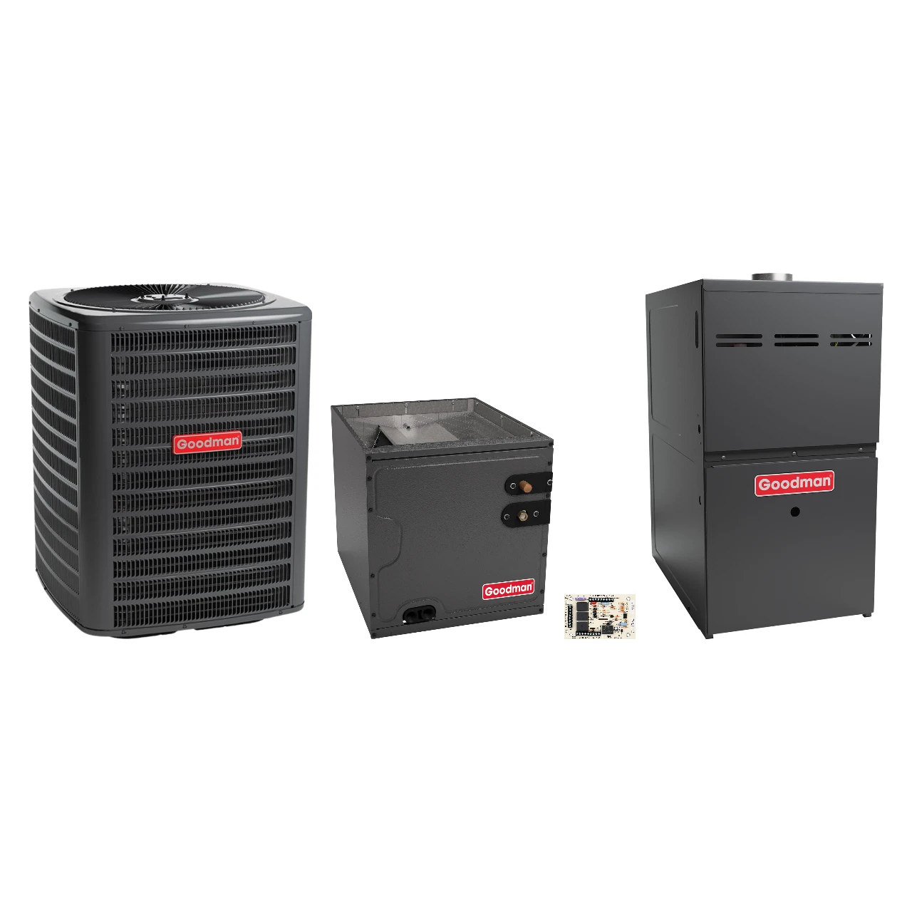 Goodman 2 Ton Heat Pump & Gas Furnace Dual Fuel System