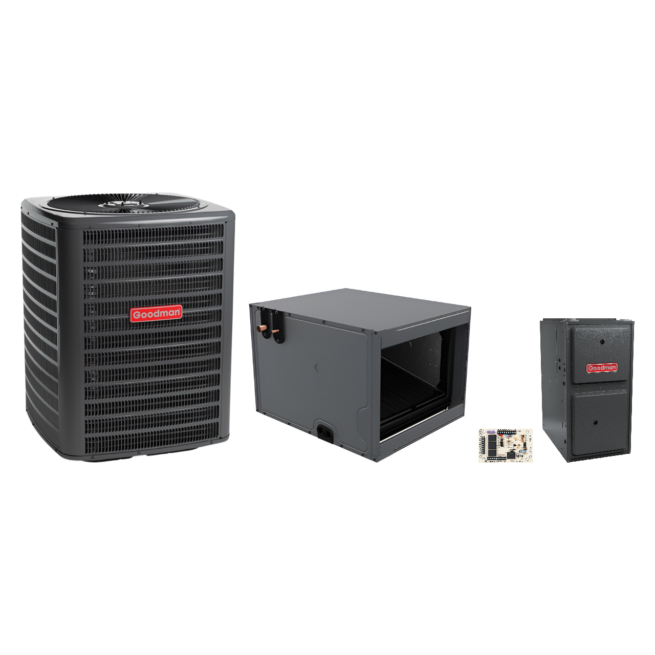 Goodman 2 Ton Heat Pump & Gas Furnace Dual Fuel System