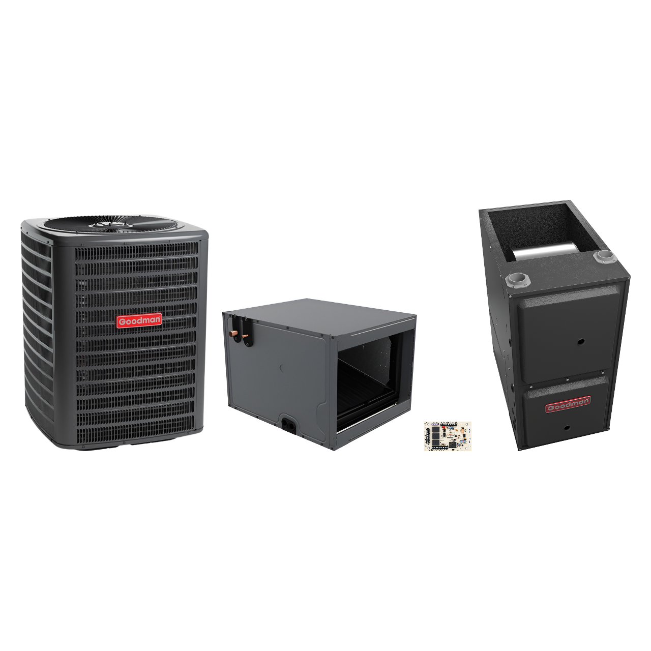 Goodman 2 Ton Heat Pump & Gas Furnace Dual Fuel System