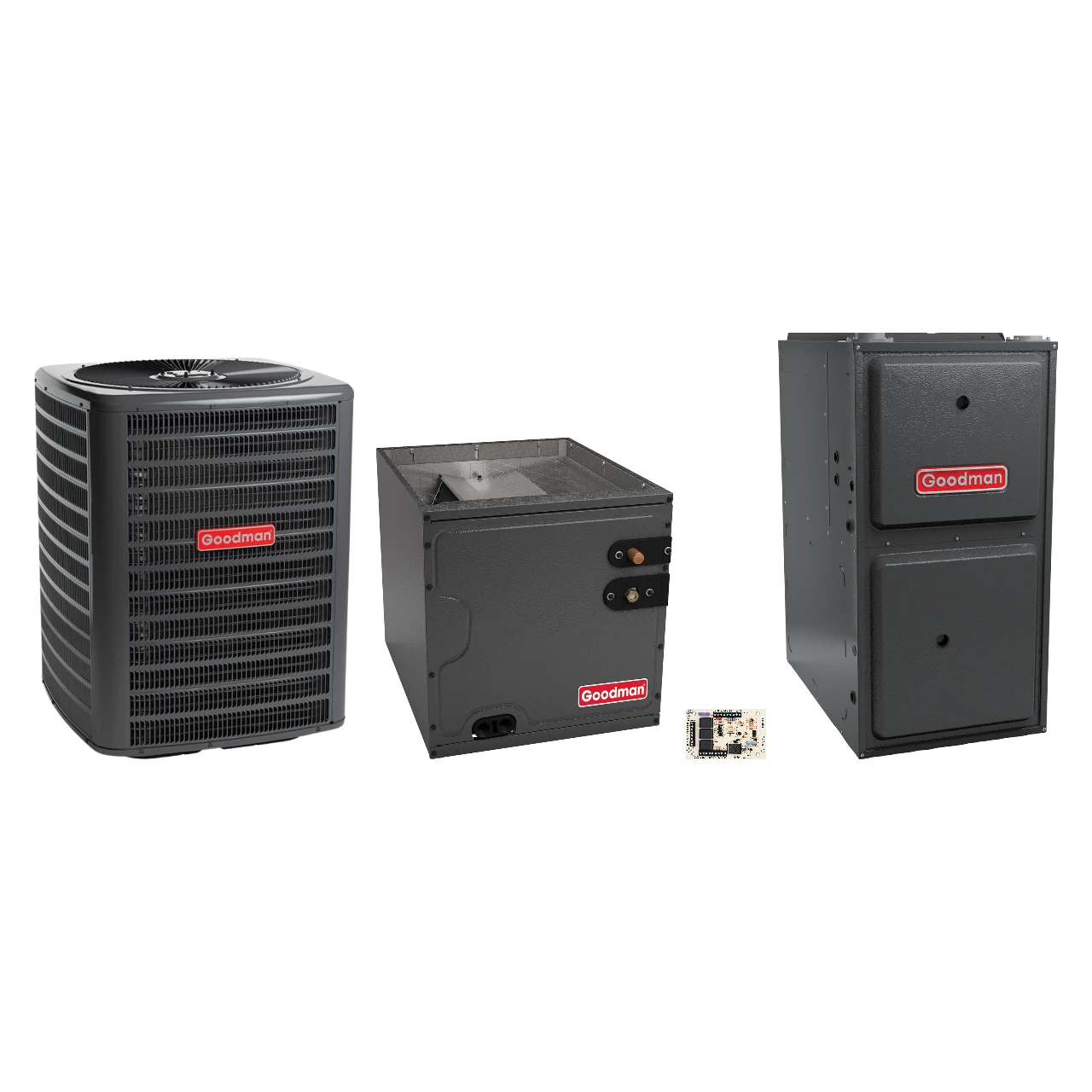Goodman 2 Ton Heat Pump & Gas Furnace Dual Fuel System