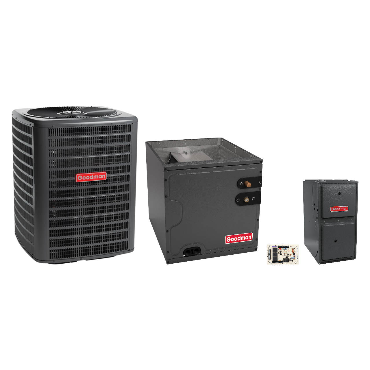 Goodman 2 Ton Heat Pump & Gas Furnace Dual Fuel System