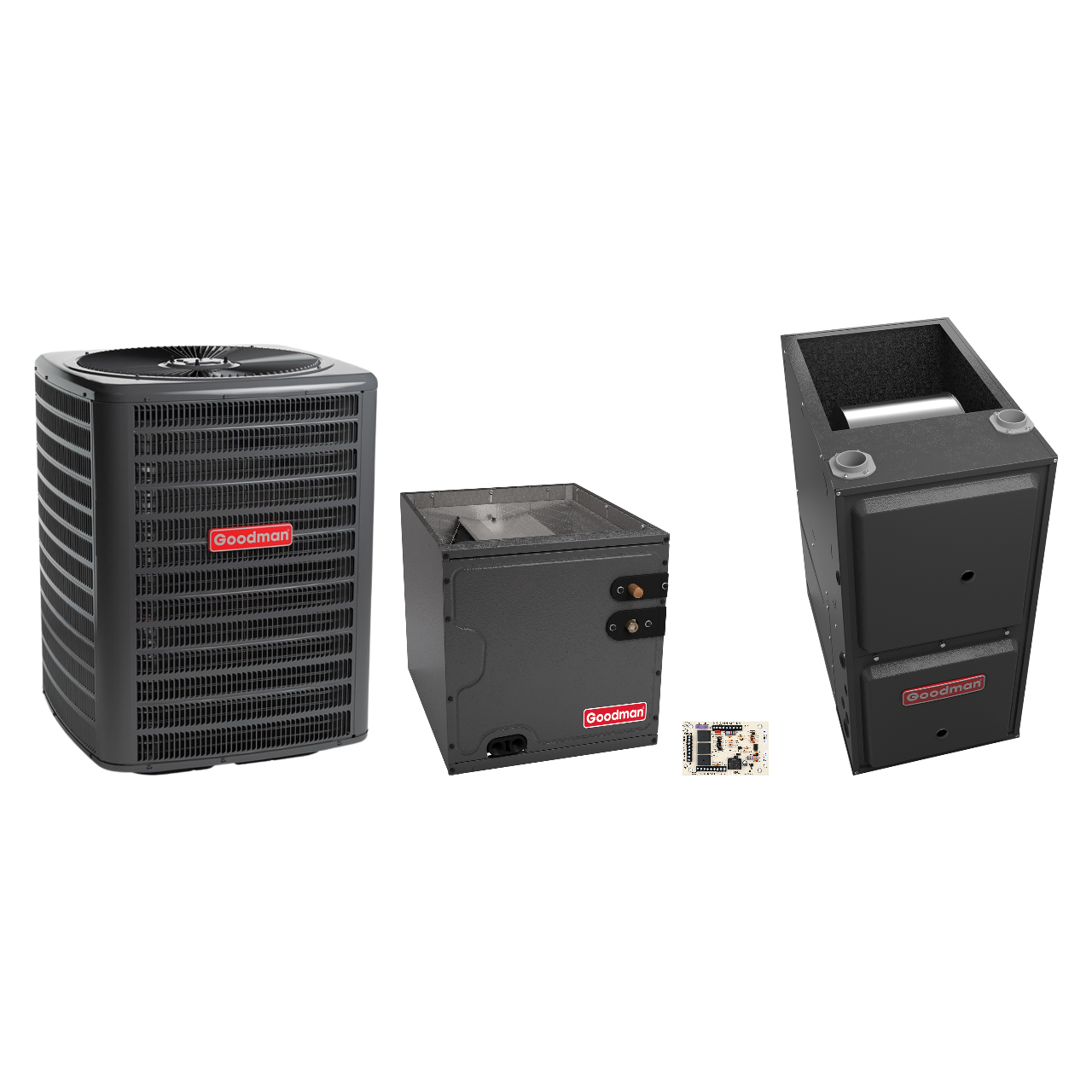 Goodman 2 Ton Heat Pump & Gas Furnace Dual Fuel System