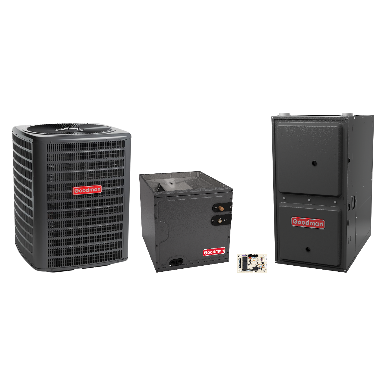 Goodman 2 Ton Heat Pump & Gas Furnace Dual Fuel System