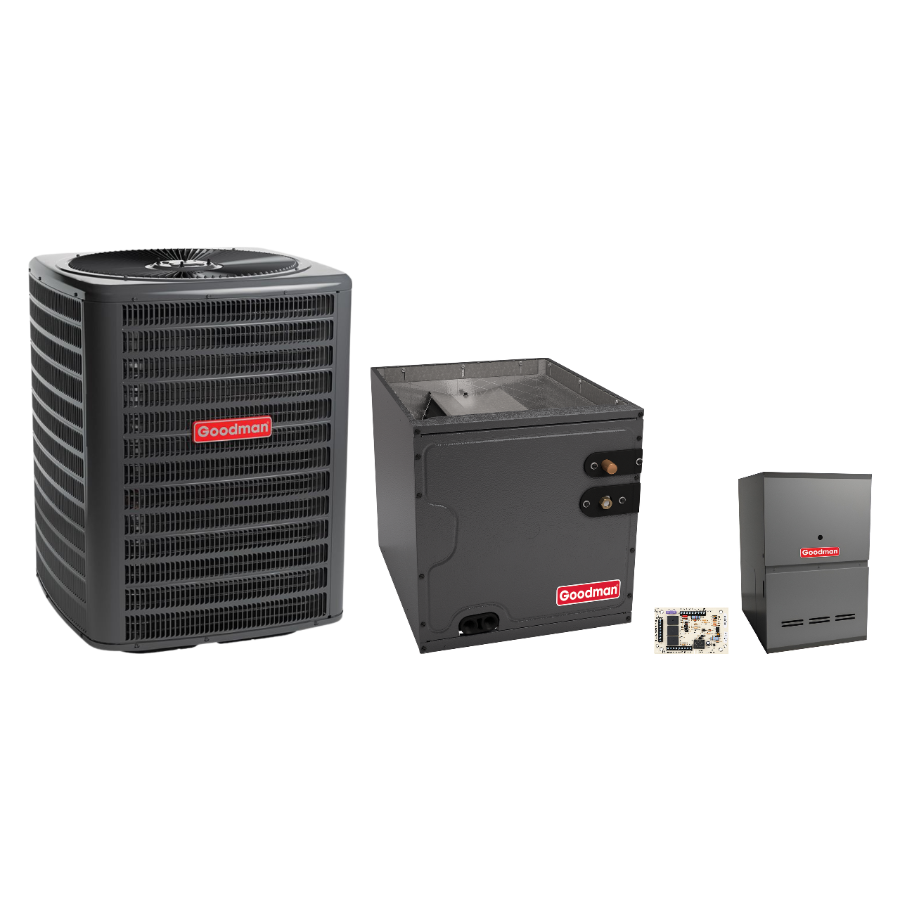 Goodman 3 Ton Heat Pump & Gas Furnace Dual Fuel System