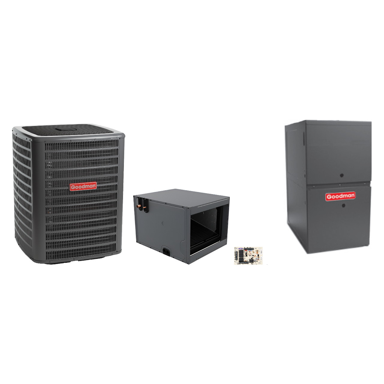 Goodman 2 Ton Heat Pump & Gas Furnace Dual Fuel System