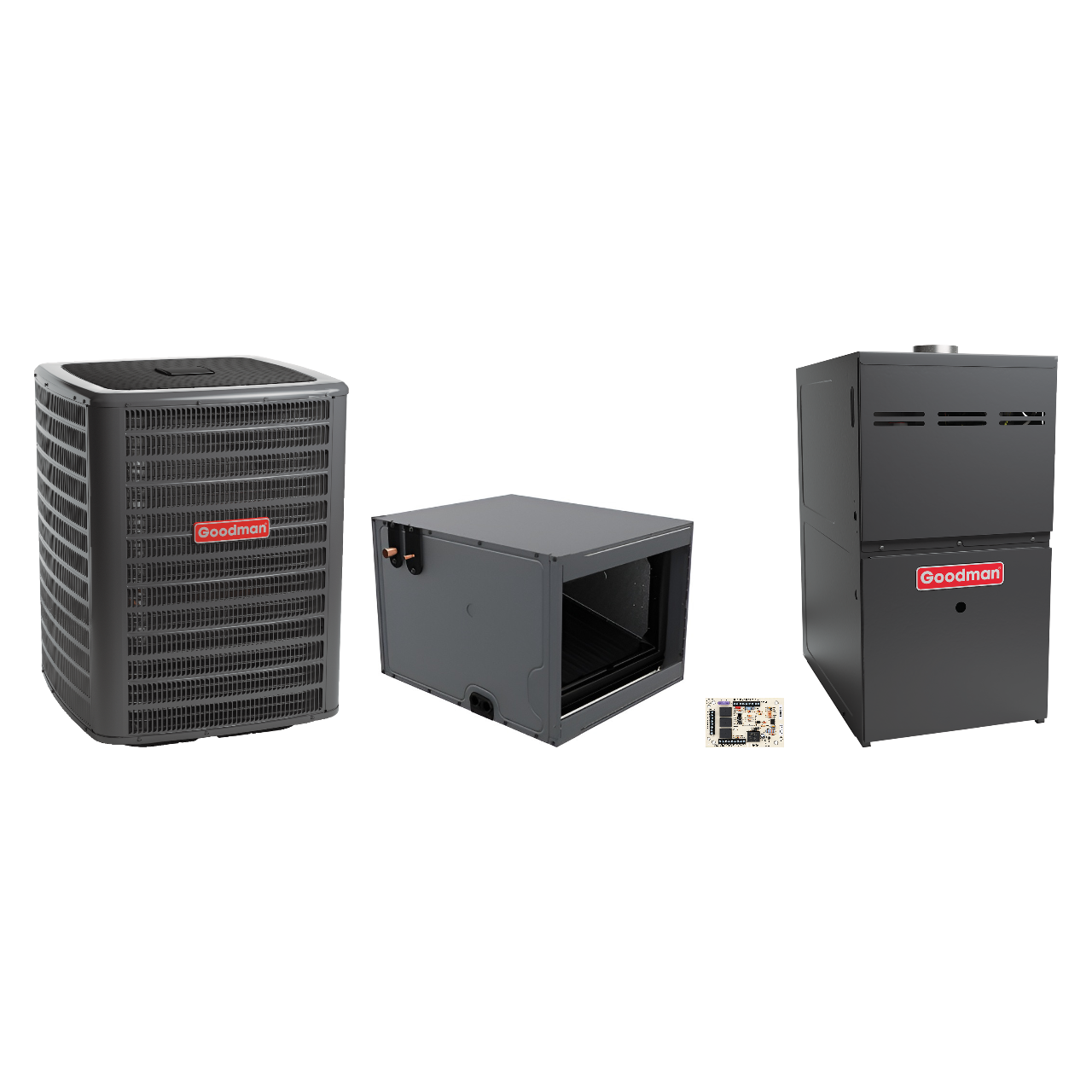 Goodman 2 Ton Heat Pump & Gas Furnace Dual Fuel System