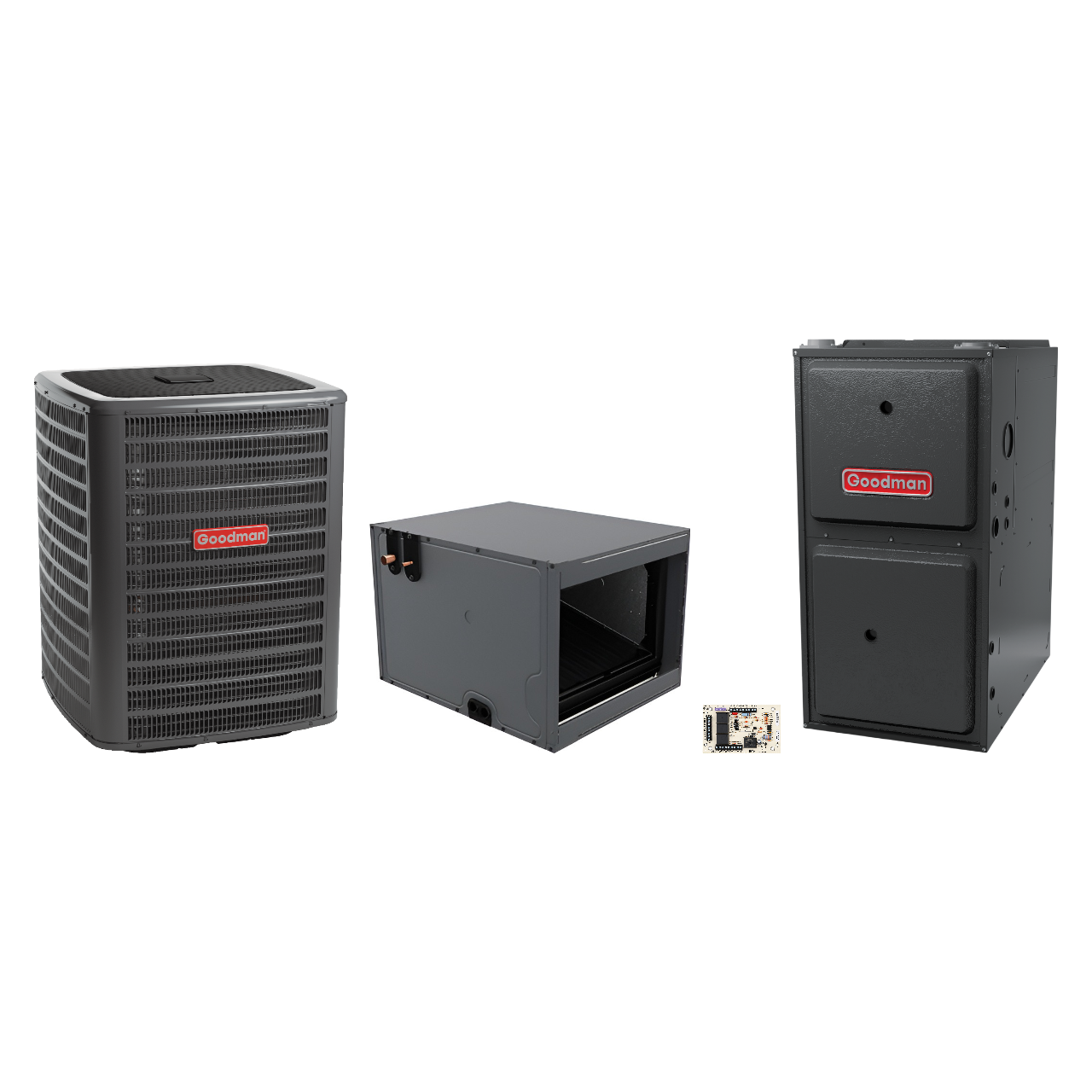 Goodman 2 Ton Heat Pump & Gas Furnace Dual Fuel System
