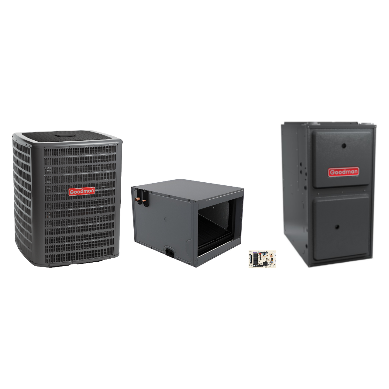 Goodman 2 Ton Heat Pump & Gas Furnace Dual Fuel System