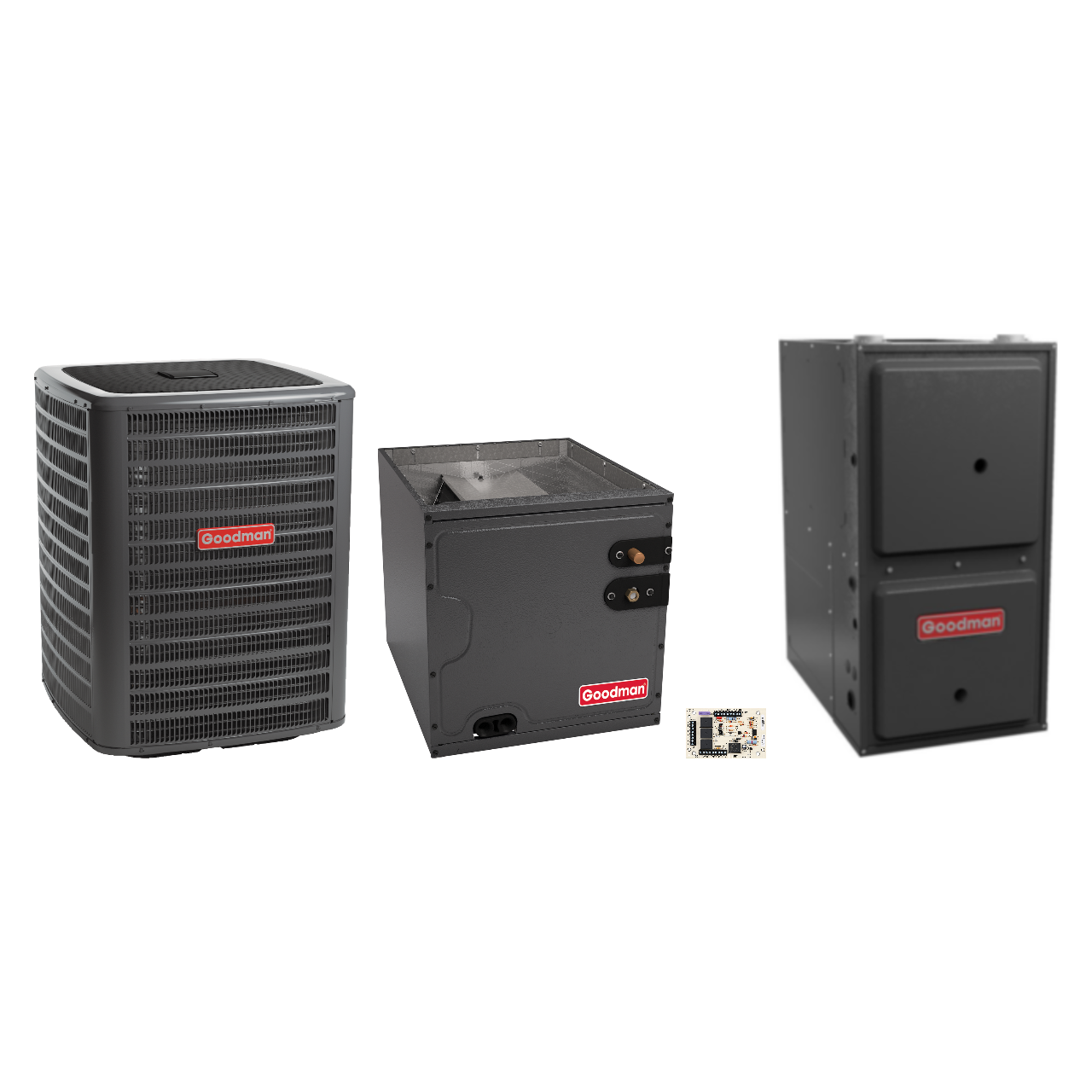 Goodman 2 Ton Heat Pump & Gas Furnace Dual Fuel System