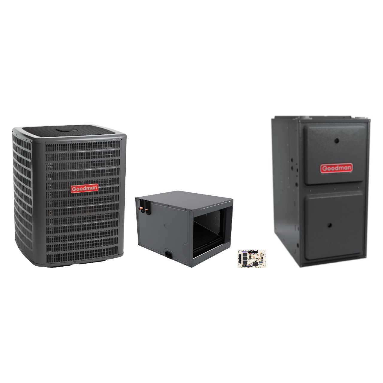 Goodman 2 Ton Heat Pump & Gas Furnace Dual Fuel System
