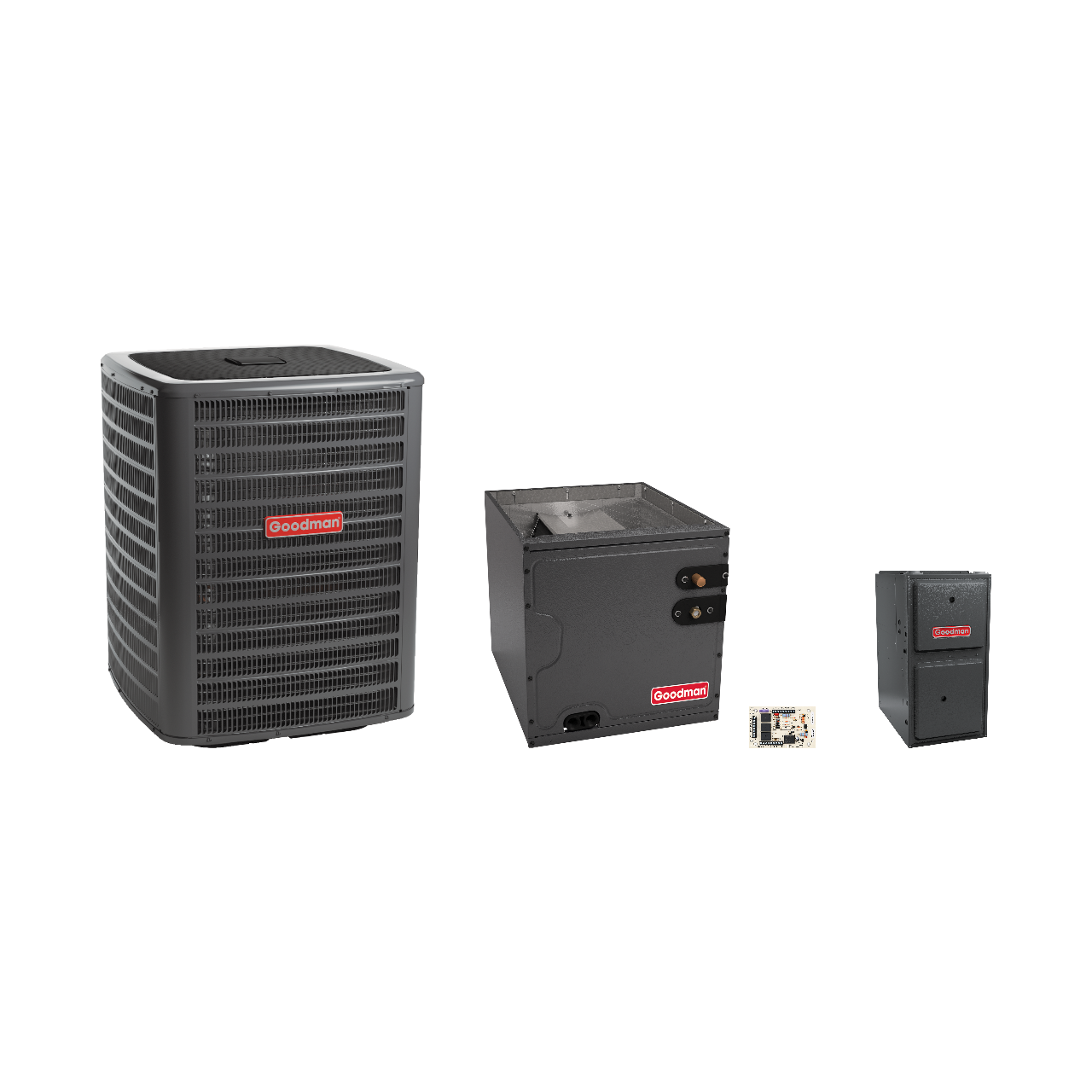 Goodman 2.5 Ton Heat Pump & Gas Furnace Dual Fuel System with AFE18-60A Kit