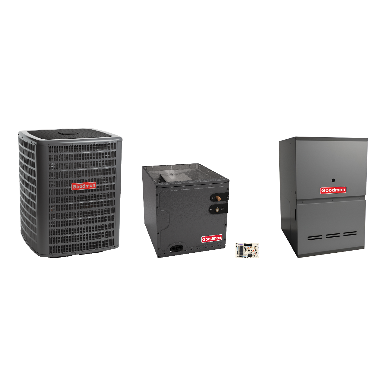 Goodman 3 Ton Heat Pump & Gas Furnace Dual Fuel System with AFE18-60A Kit