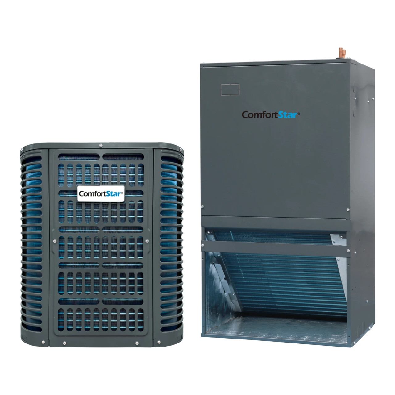 Comfortstar BAH6 2 Ton 14.3 SEER2 Heat Pump Split System with Wall-Mounted Front Return Air Handler with ECM Motor R454B