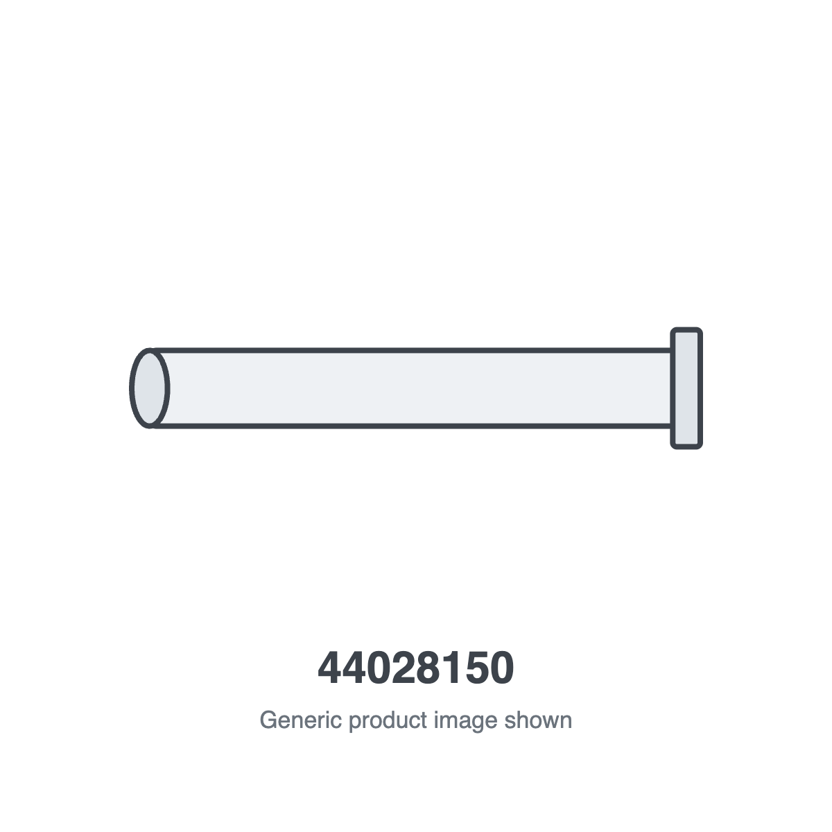 Sunstar 44028150 5' Hot Rolled Steel Tube Kit 4" OD with Flange - generic product illustration