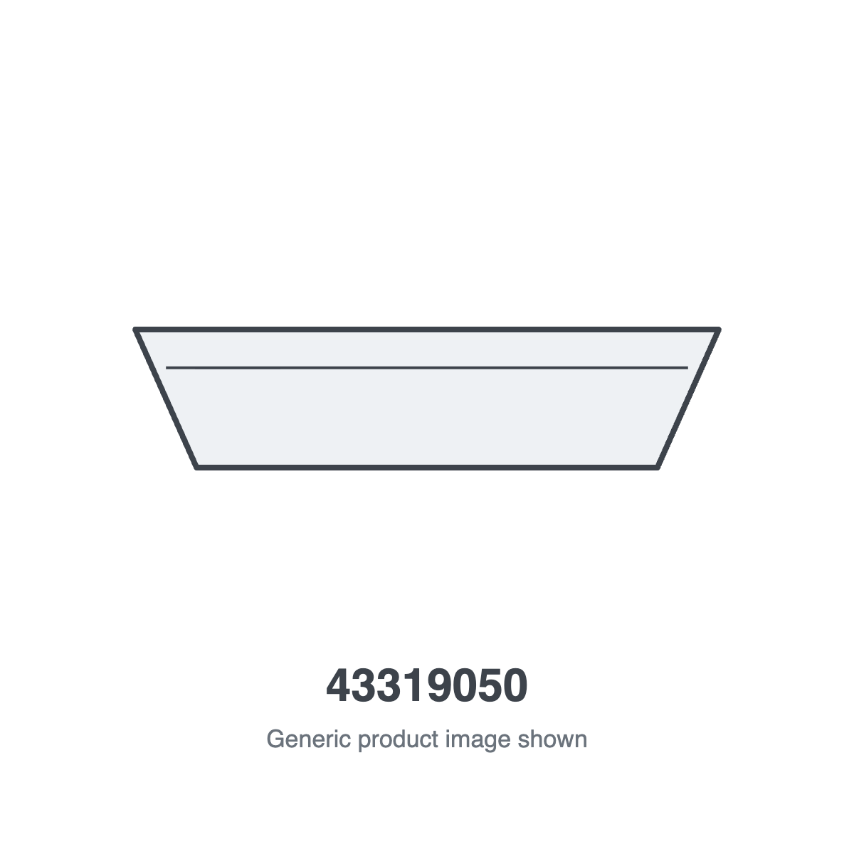 Sunstar 43319050 Tube Heater Reflector 4' 11-1/2" - generic product illustration